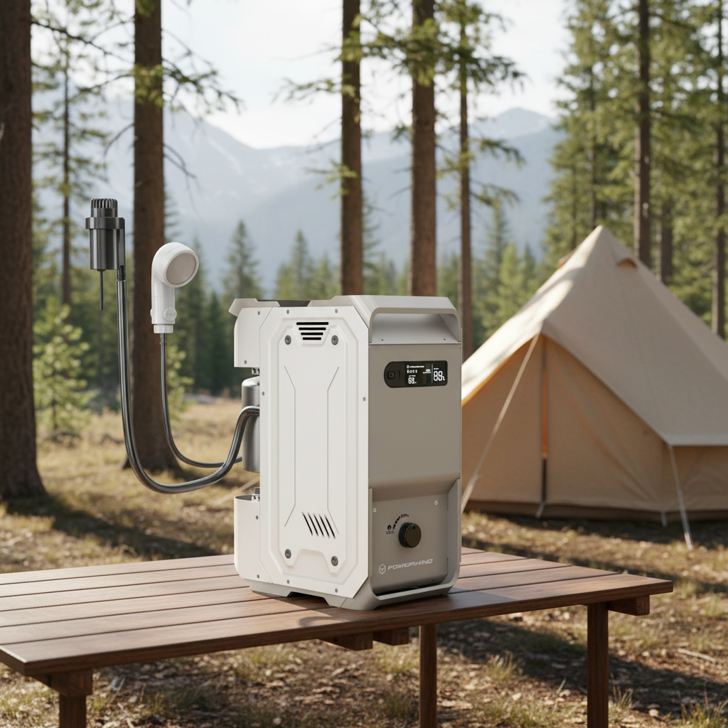 Outdoor Camping Hot Water Heater - Powerhino Rechargeable 3L Waterproof Outdoor LPG