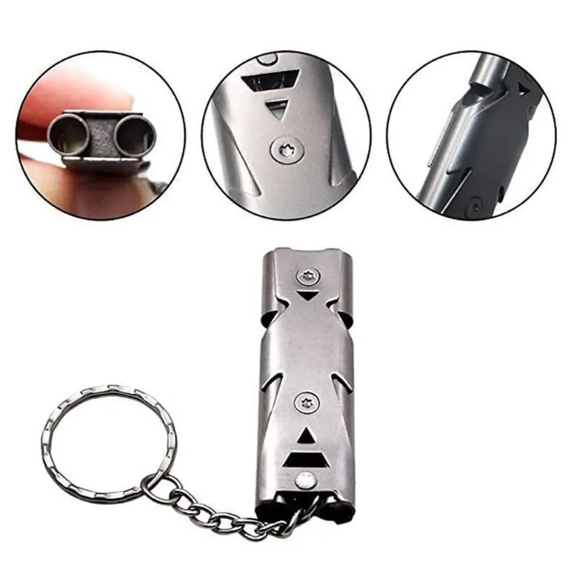 Portable Survival Whistle Keyc - Outdoor Camping Youtube avaliação e preço