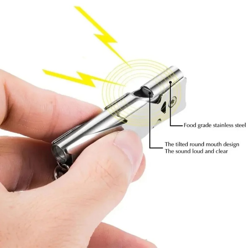 Portable Survival Whistle Keyc - Outdoor Camping Youtube avaliação e preço