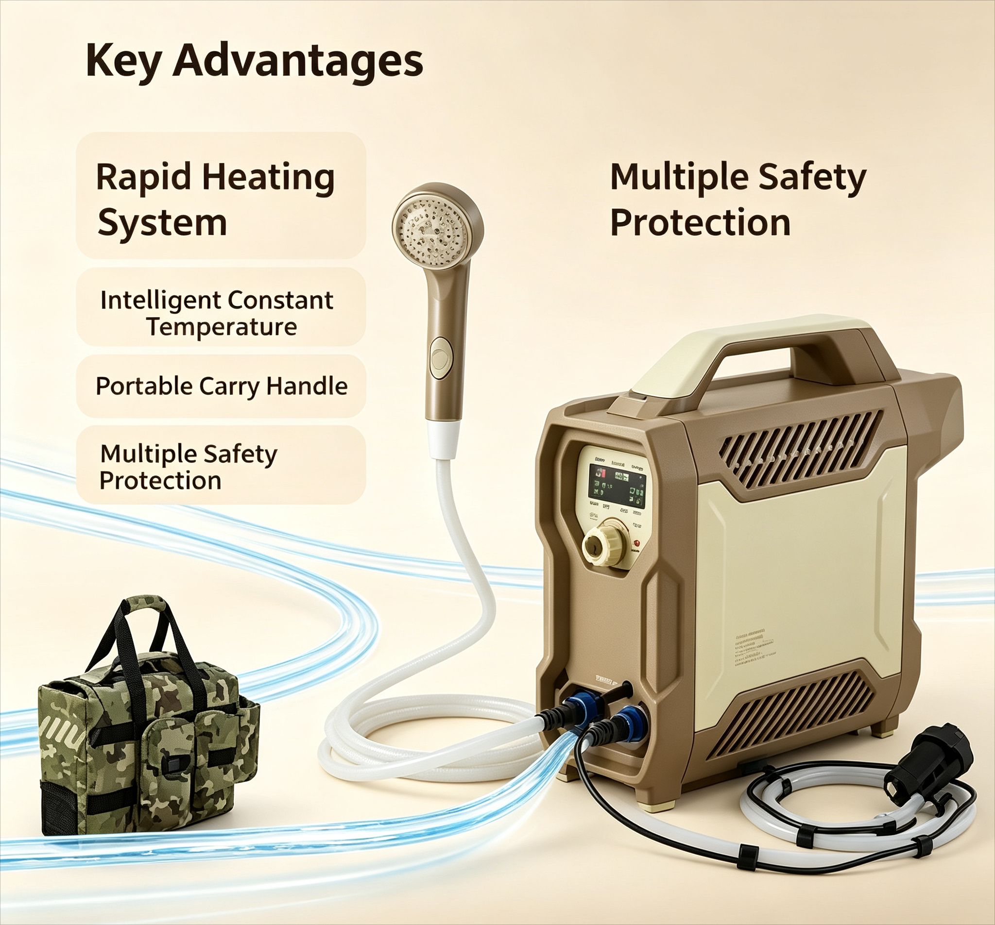Portable Electric Water Heater - Outdoor Camping Hot Water Heater avaliação e preço