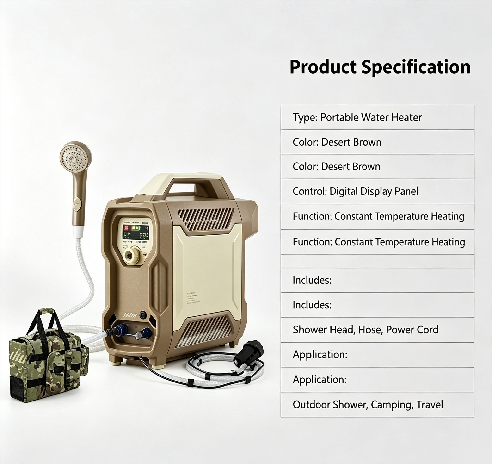 Portable Electric Water Heater - Outdoor Camping Hot Water Heater avaliação e preço