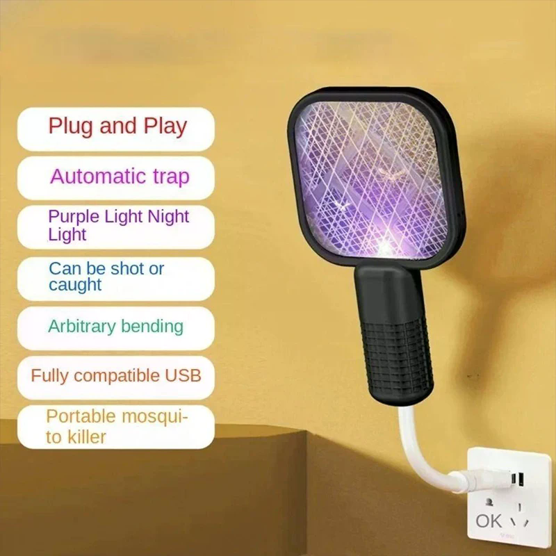 USB Mosquito Swatter Trap UV L - Outdoor Camping Bug Zapper avaliação e preço