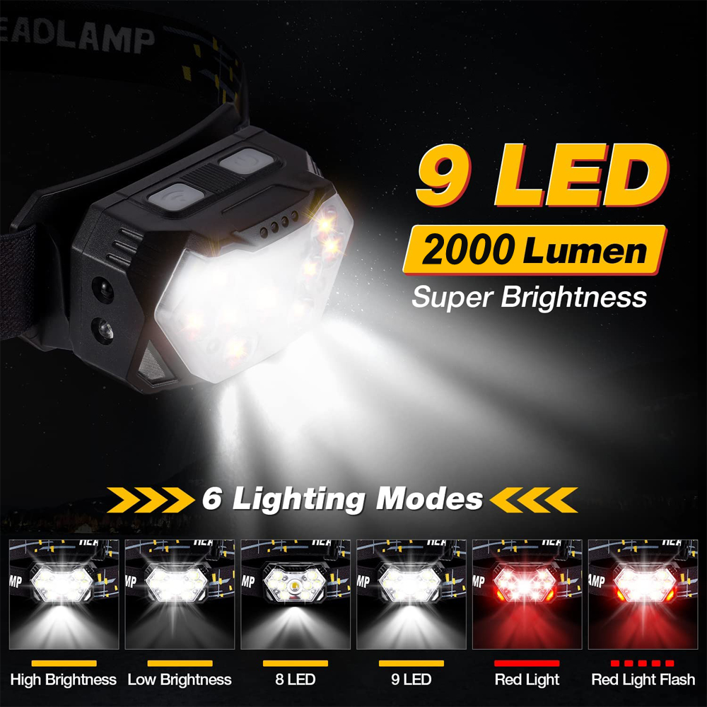Waterproof LED Head Torch Type - Outdoor Camping Jobs avaliação e preço