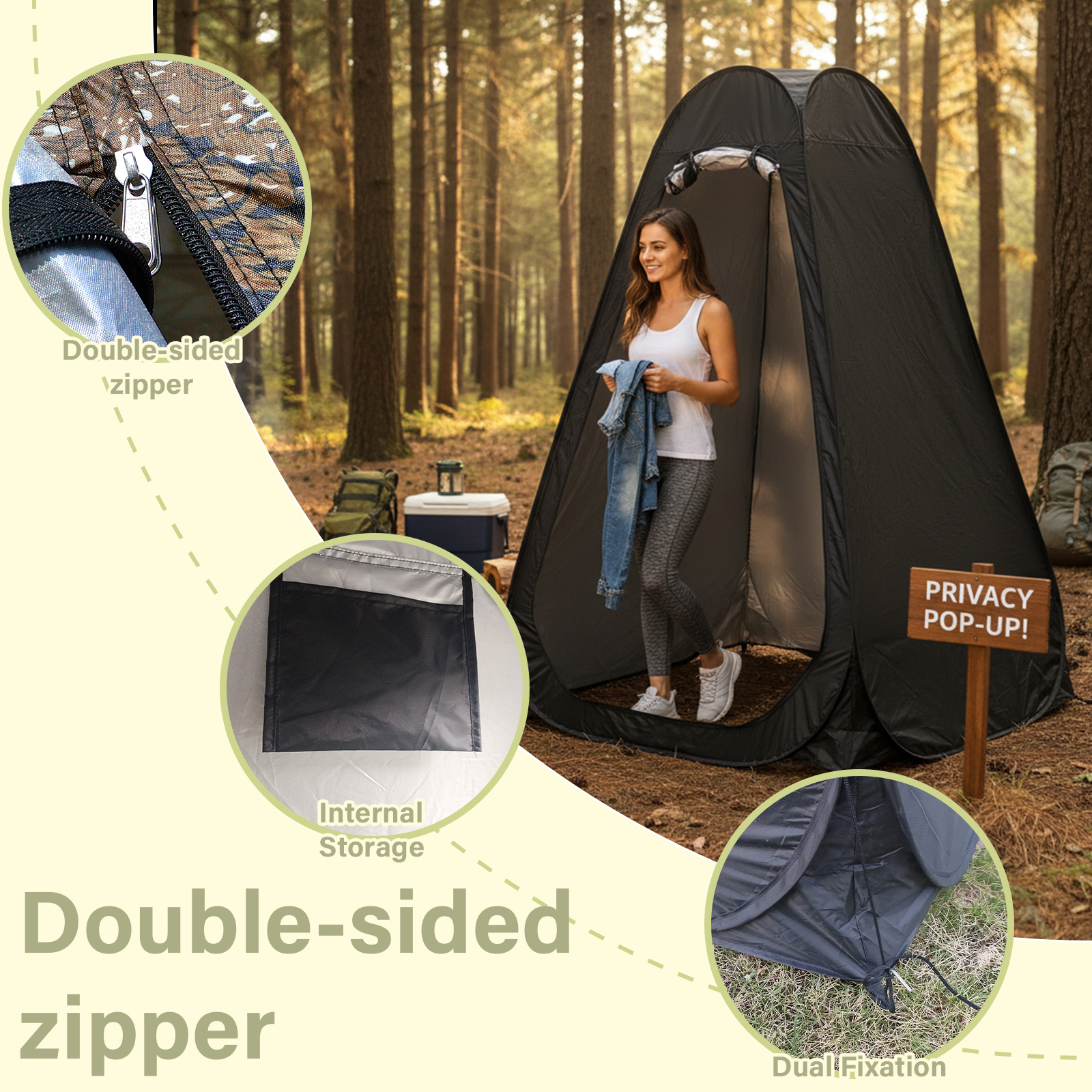 Portable Pop-Up Privacy Tent O - Outdoor Camping House avaliação e preço
