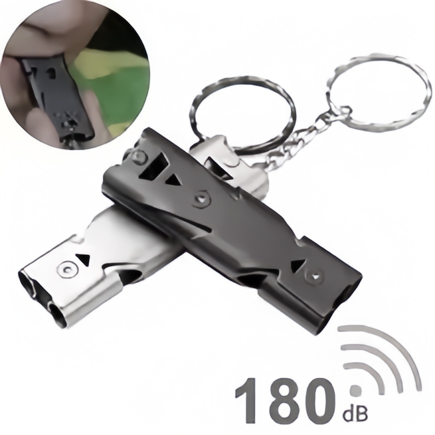 Survival Whistle Keychain Emer - Outdoor Camping Youtube avaliação e preço