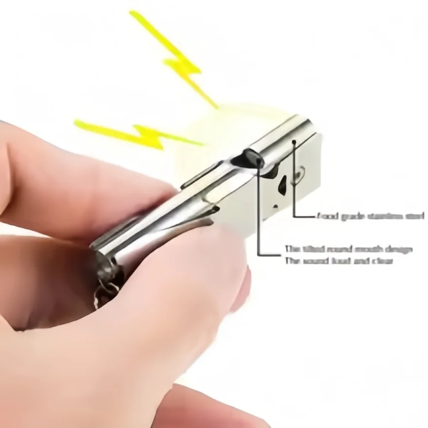 Survival Whistle Keychain Emer - Outdoor Camping Youtube avaliação e preço