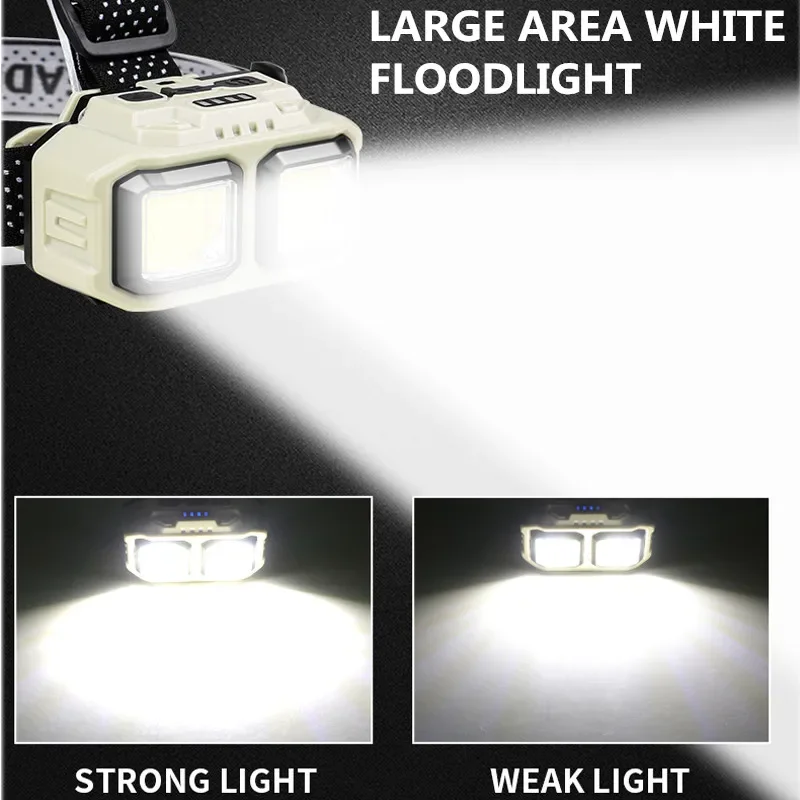 COB LED Headlamp Rechargeable  - Outdoor Camping Jobs avaliação e preço