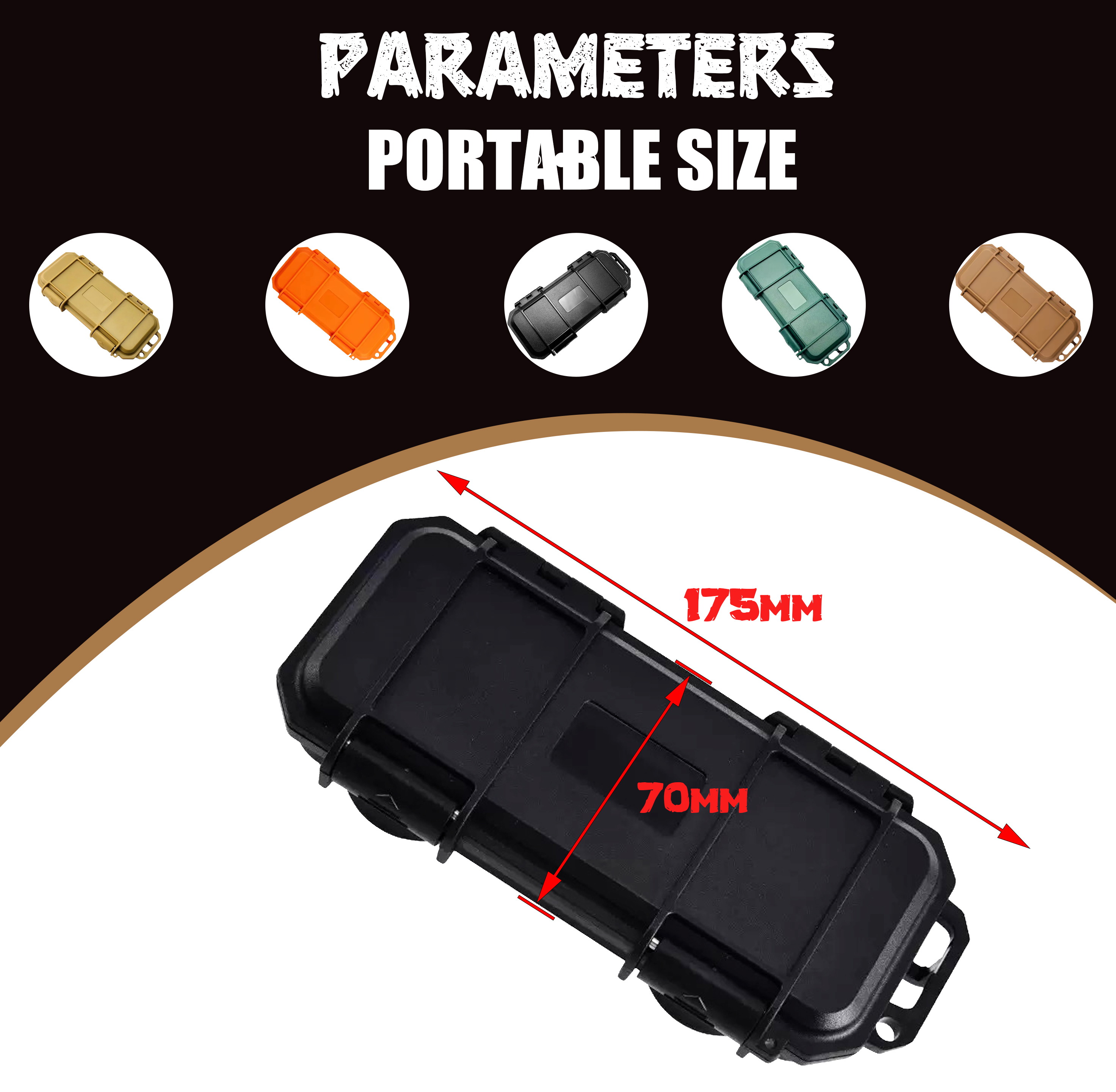 Edc storage box, tactical outd - Outdoor Camping Folding Storage Box avaliação e preço