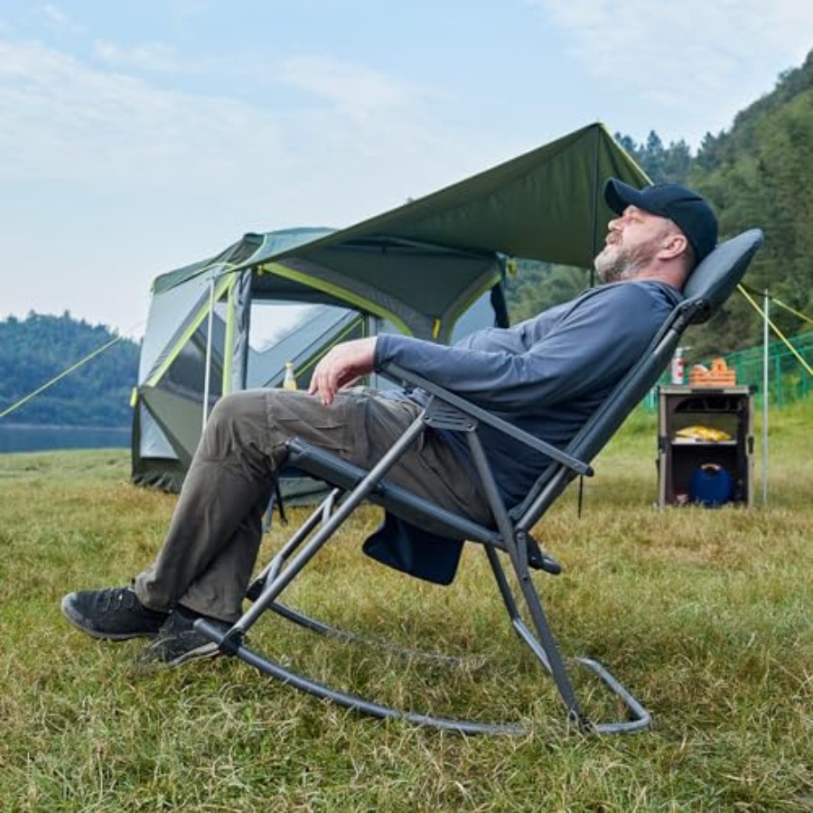 Oversized Folding Rocking Camp - Outdoor Camping Rocker avaliação e preço