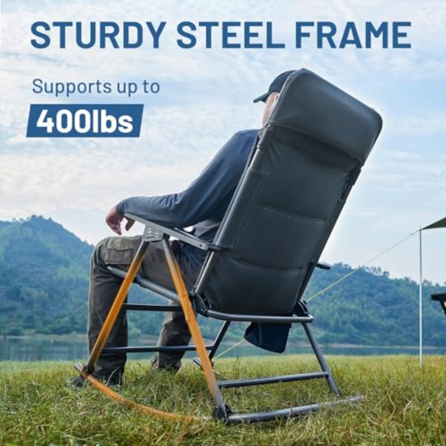 Oversized Folding Rocking Camp - Outdoor Camping Rocker avaliação e preço