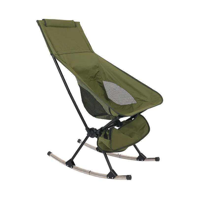 Folding Rocking Camping Chair  - Outdoor Camping Rocker avaliação e preço