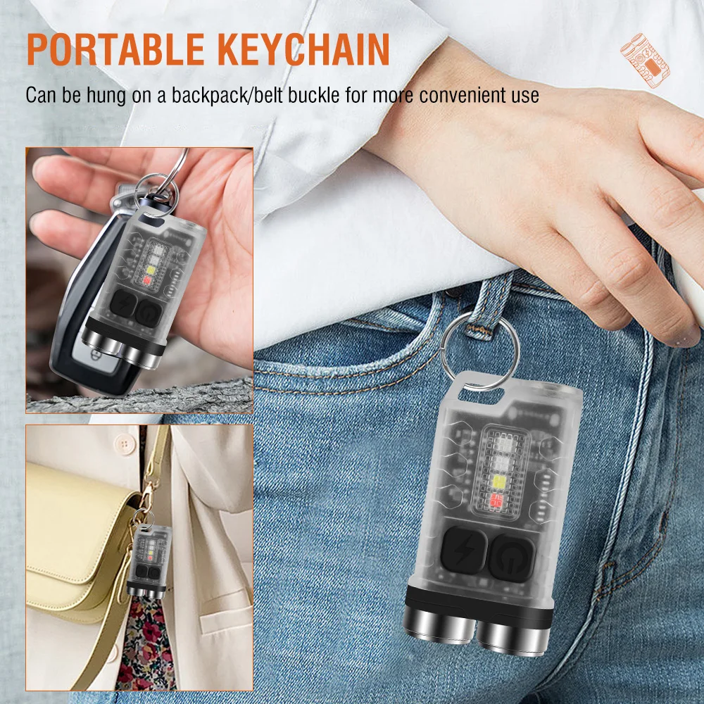 BORUiT V3 LED Keychain Portabl - Outdoor Camping Lantern avaliação e preço