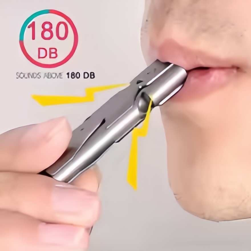 Survival Whistle Keychain–High - Outdoor Camping Youtube avaliação e preço