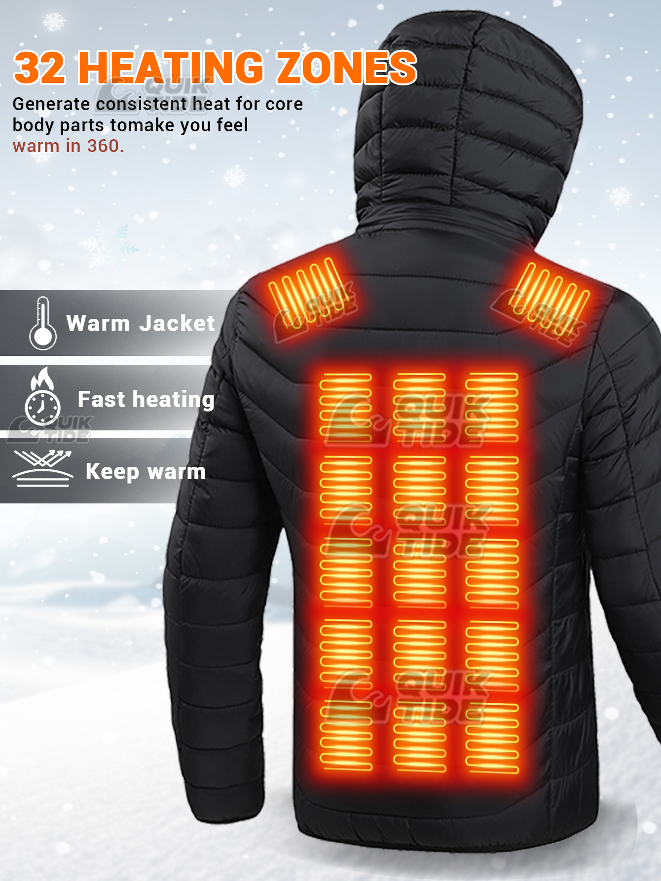 Intelligent Heating Jacket, 32 - Outdoor Camping Zone avaliação e preço