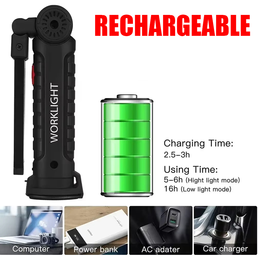 Portable LED Flashlight with M - Outdoor Camping Adventure Lamp avaliação e preço