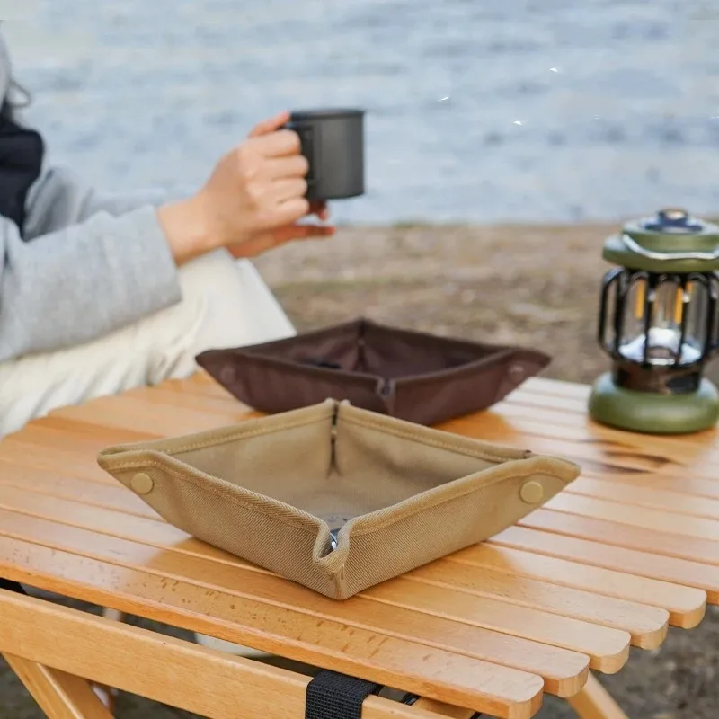 Camping Storage Tray Home Trav - Outdoor Camping Folding Storage Box avaliação e preço