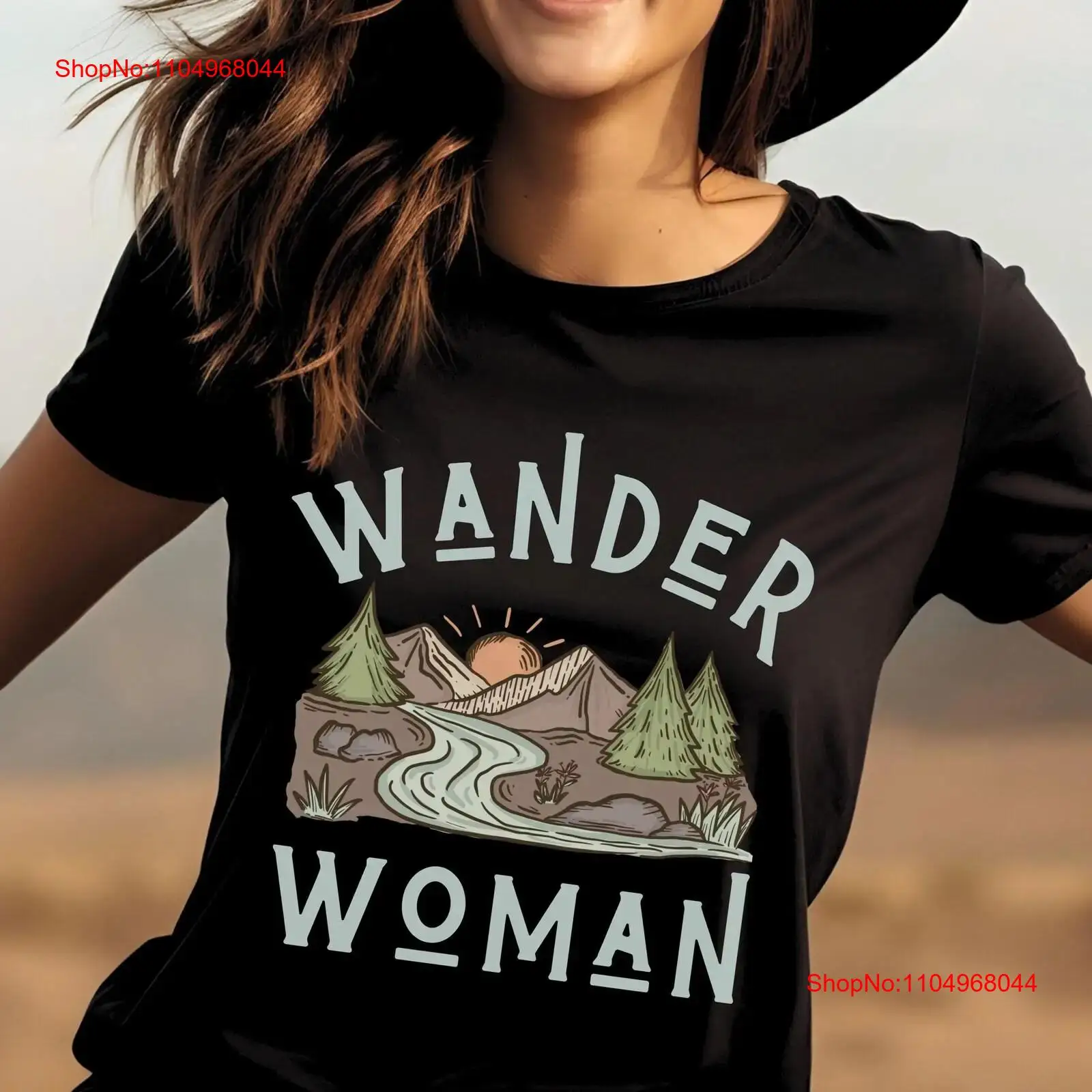 Wander Woman T Shirt Hiking Mo - Outdoor Camping Ideas avaliação e preço