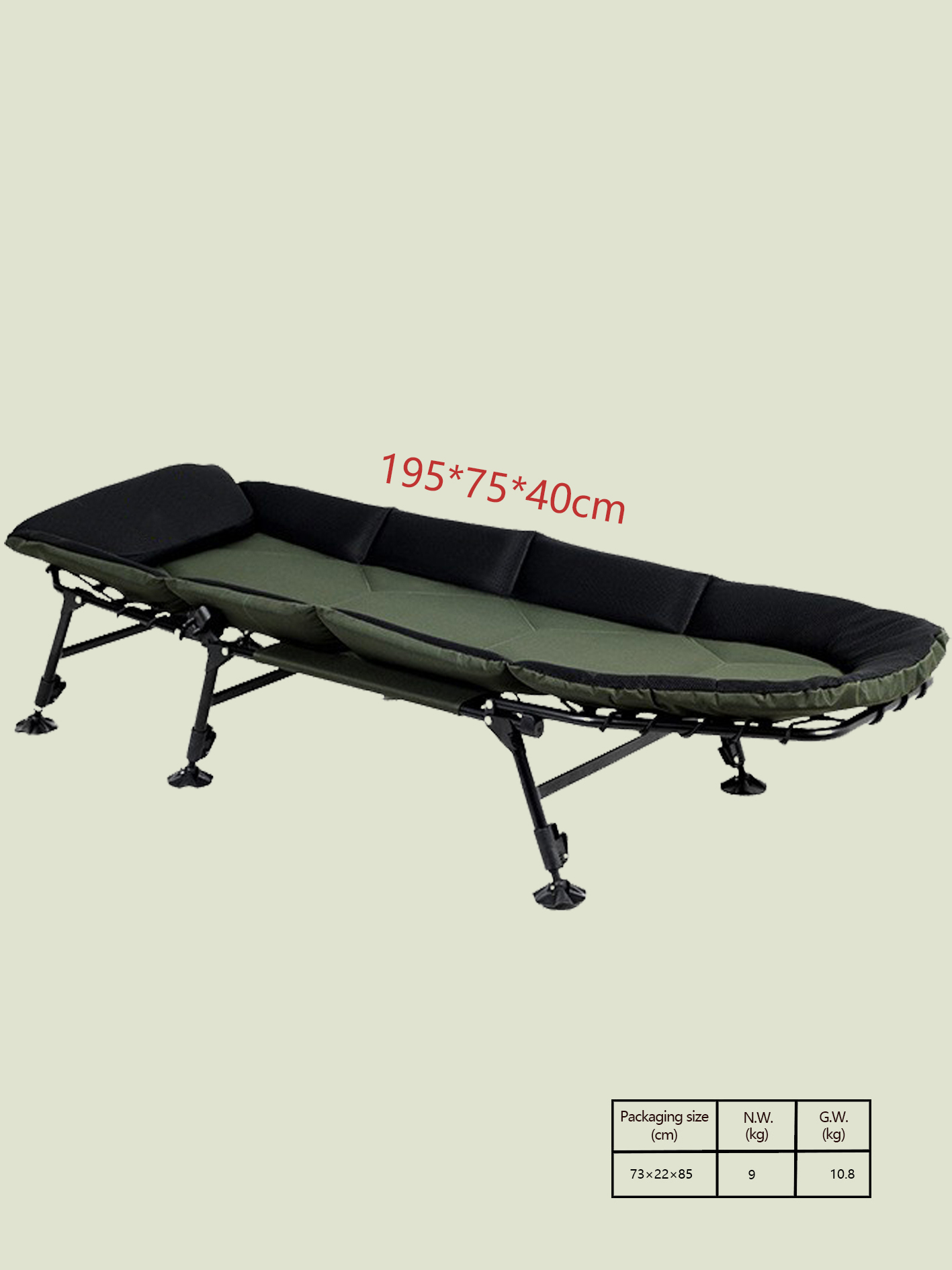 Folding Bed Widened Thickened  - Outdoor Camping Beds For Sale avaliação e preço