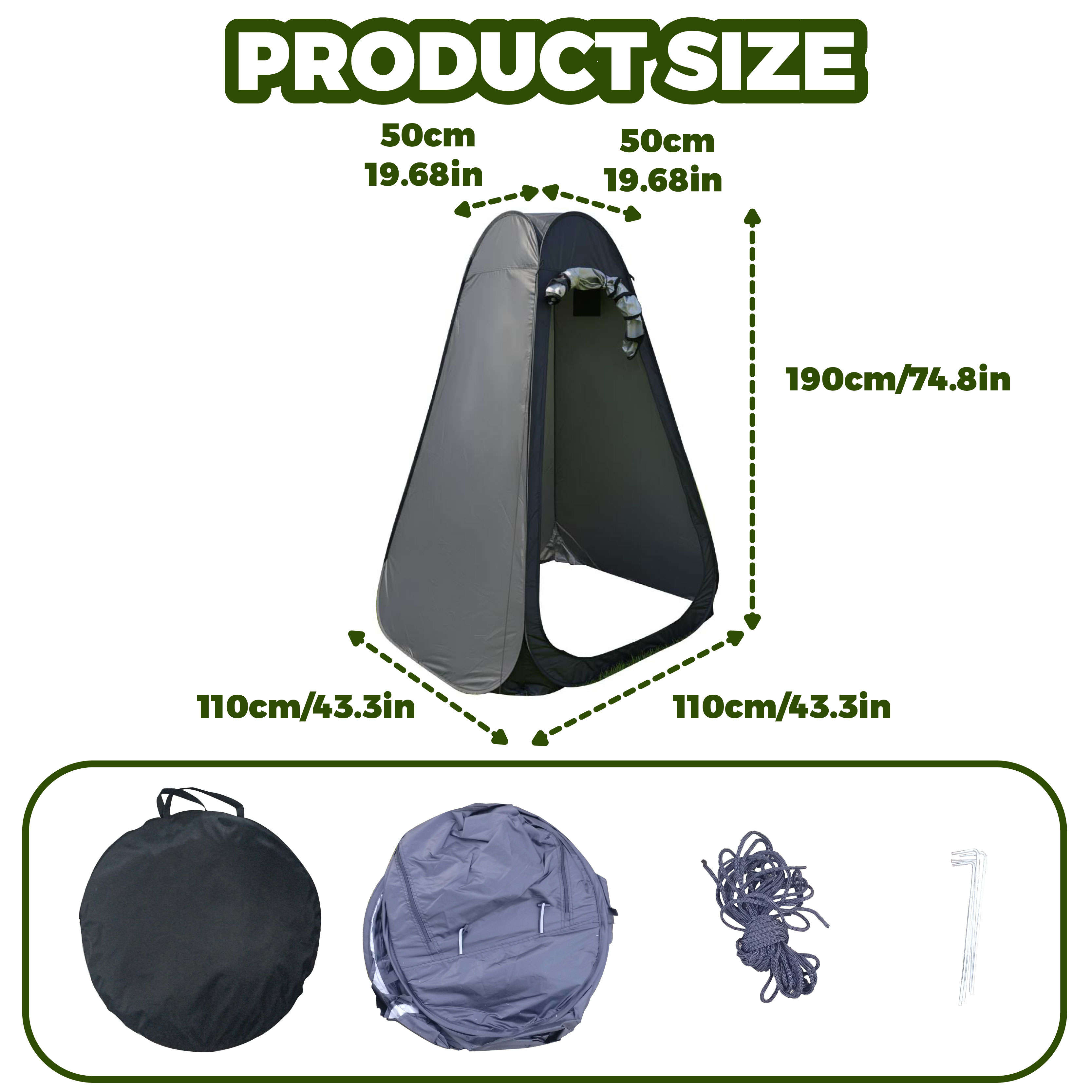Portable Pop-Up Privacy Tent O - Outdoor Camping House avaliação e preço