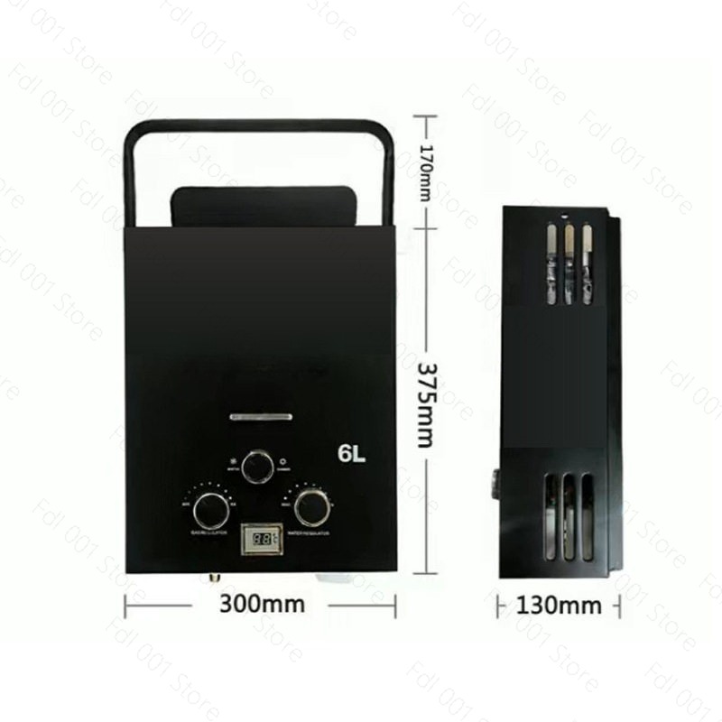 6L Portable Tankless Gas Water - Outdoor Camping Hot Water Heater avaliação e preço