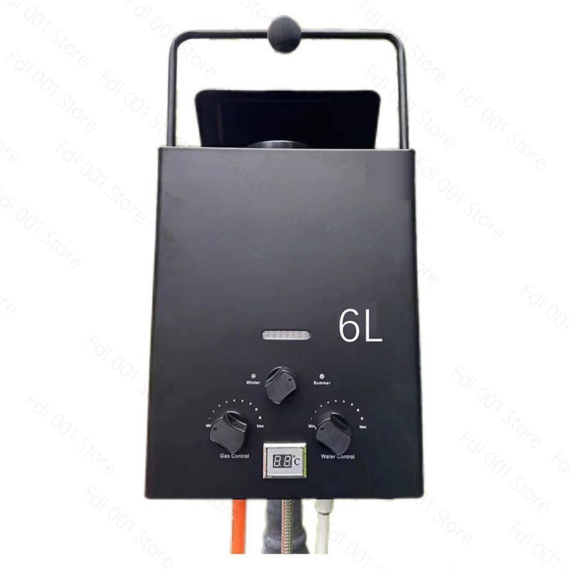 6L Portable Tankless Gas Water - Outdoor Camping Hot Water Heater avaliação e preço
