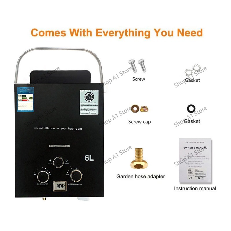Water Heater 6L Outdoor Campin - Outdoor Camping Hot Water Heater avaliação e preço