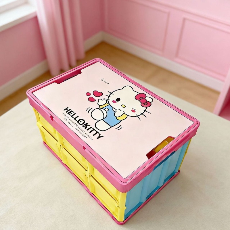 Hello Kitty Colorful Camping F - Outdoor Camping Folding Storage Box avaliação e preço