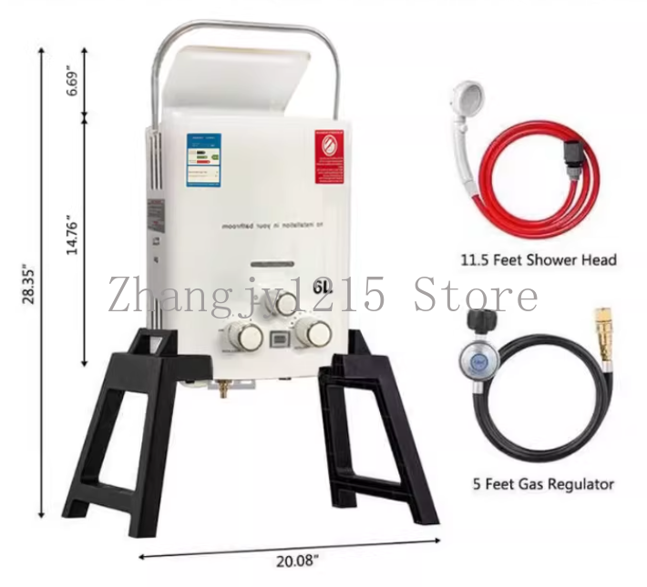 Propane LPG  Gas Tankless Wate - Outdoor Camping Hot Water Heater avaliação e preço