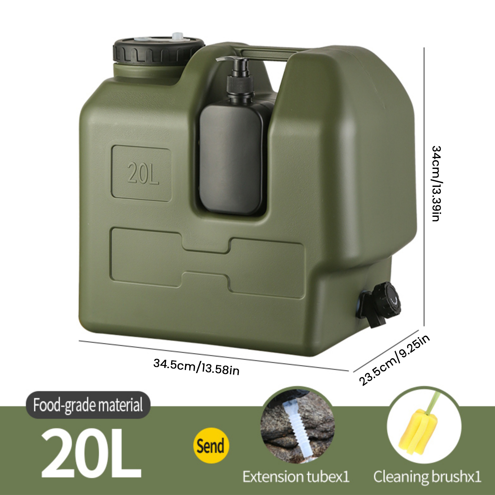 15/20L Portable Camping Water  - Outdoor Camping Water Jug avaliação e preço