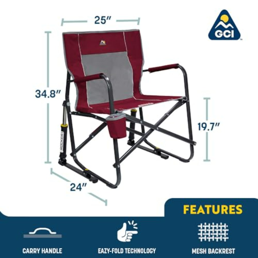 Freestyle Rocker Camping Chair - Outdoor Camping Rocker avaliação e preço