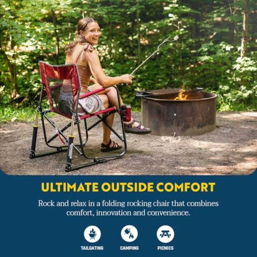 Freestyle Rocker Camping Chair - Outdoor Camping Rocker avaliação e preço