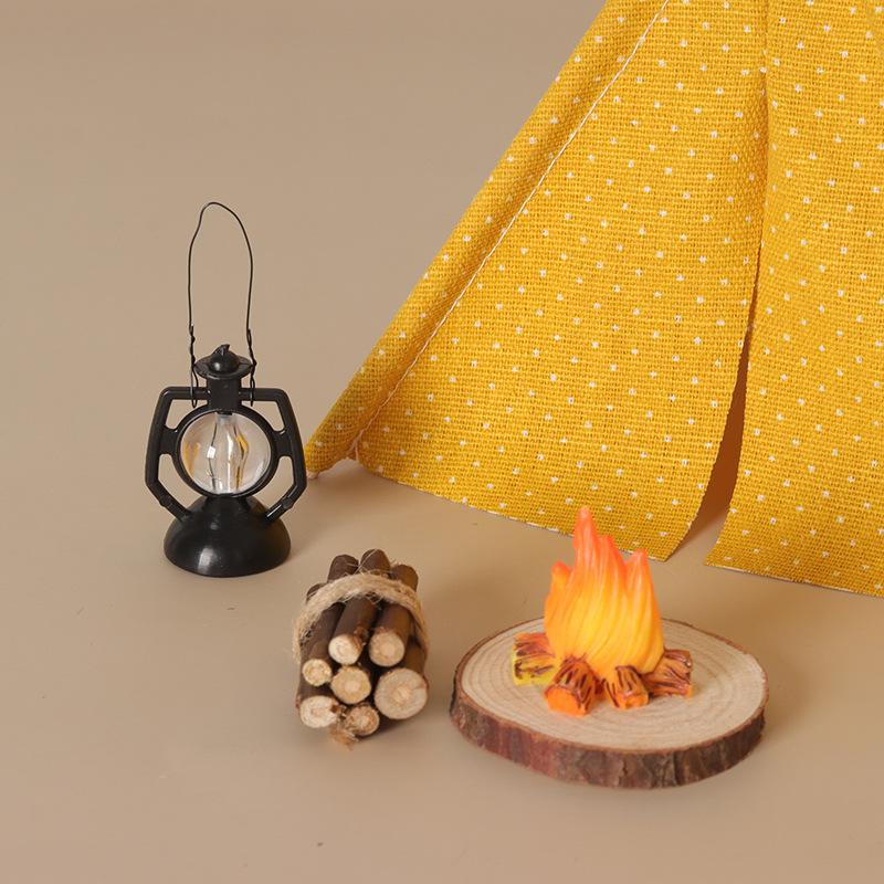 🛒1:12 Scale Camping Tent Model - Outdoor Camping House avaliação e preço