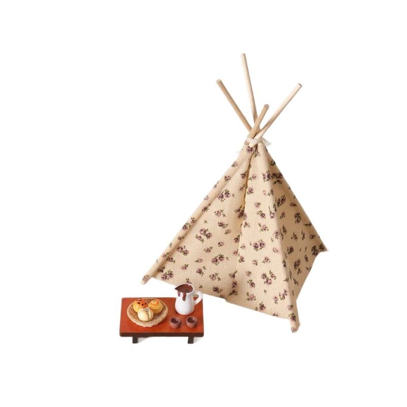 🛒1:12 Scale Camping Tent Model - Outdoor Camping House avaliação e preço