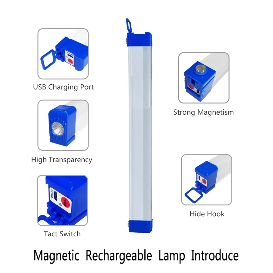 LED Bar light Rechargeable Tub - Outdoor Camping Youtube avaliação e preço