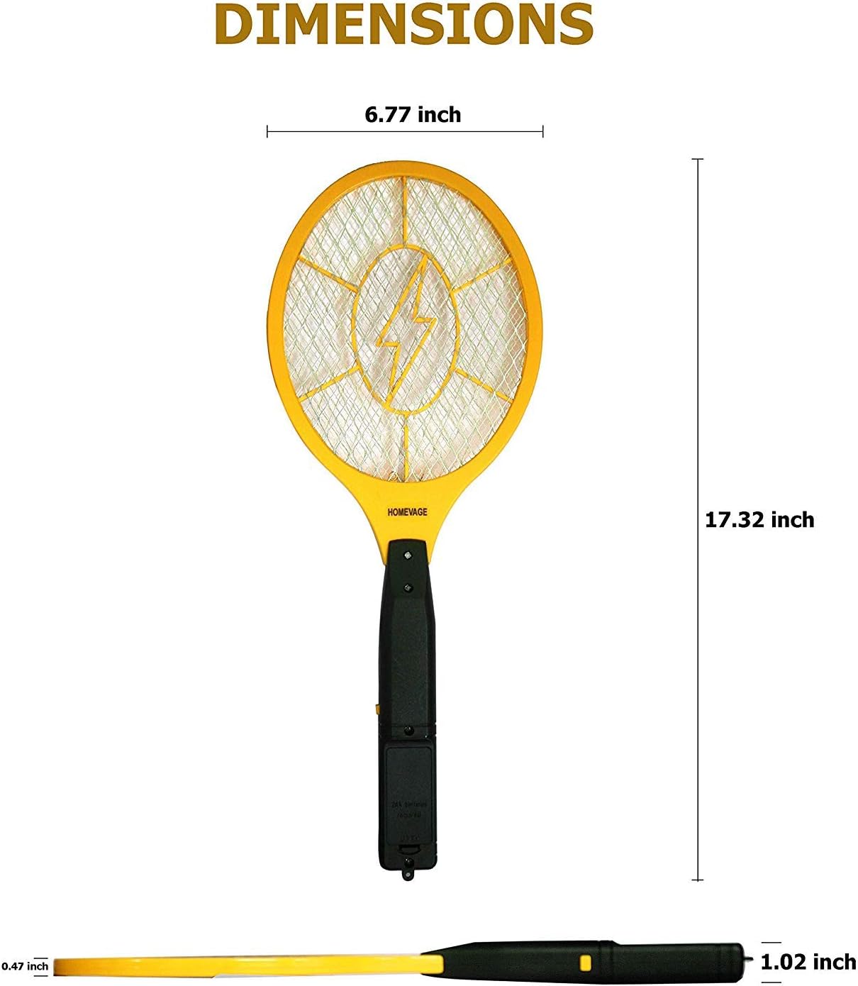 Electric Fly Swatter Bug Zappe - Outdoor Camping Bug Zapper avaliação e preço
