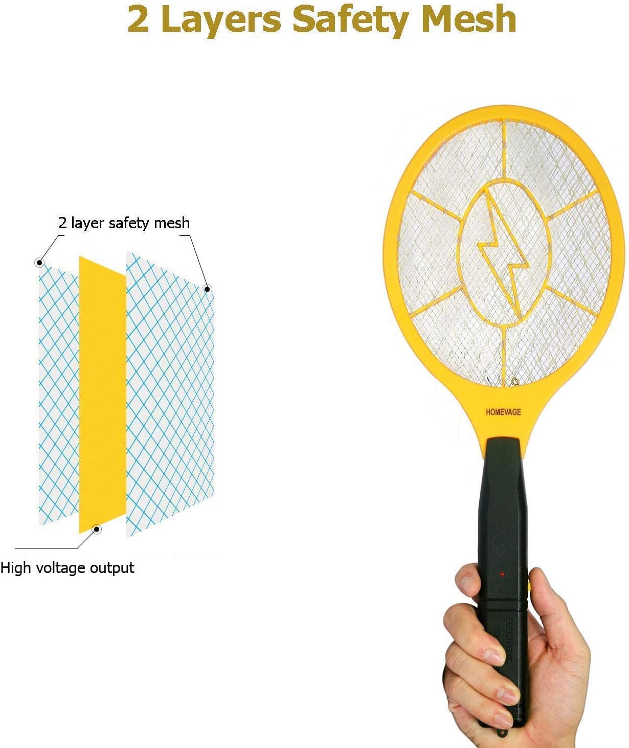 Electric Fly Swatter Bug Zappe - Outdoor Camping Bug Zapper avaliação e preço