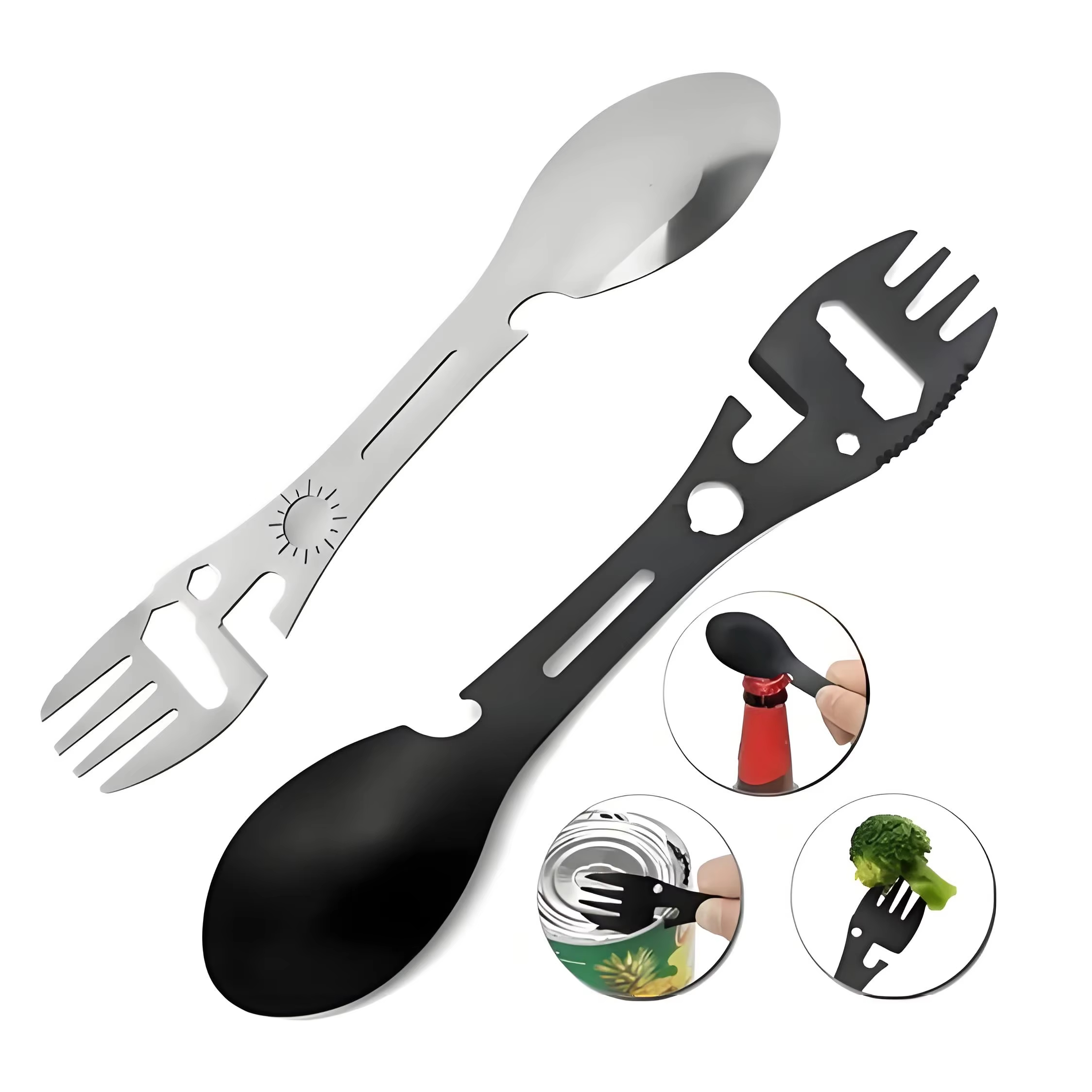 Camping Utensils Set Stainless - Outdoor Camping Dining Set avaliação e preço