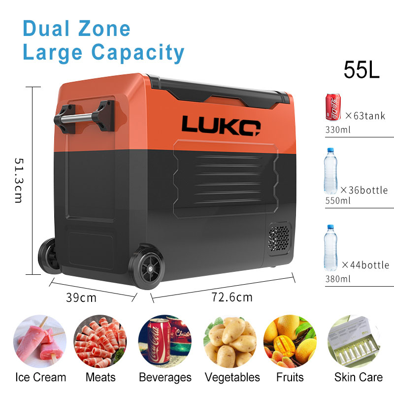 For Car Fridge Freezer 50L Dua - Outdoor Camping Zone avaliação e preço