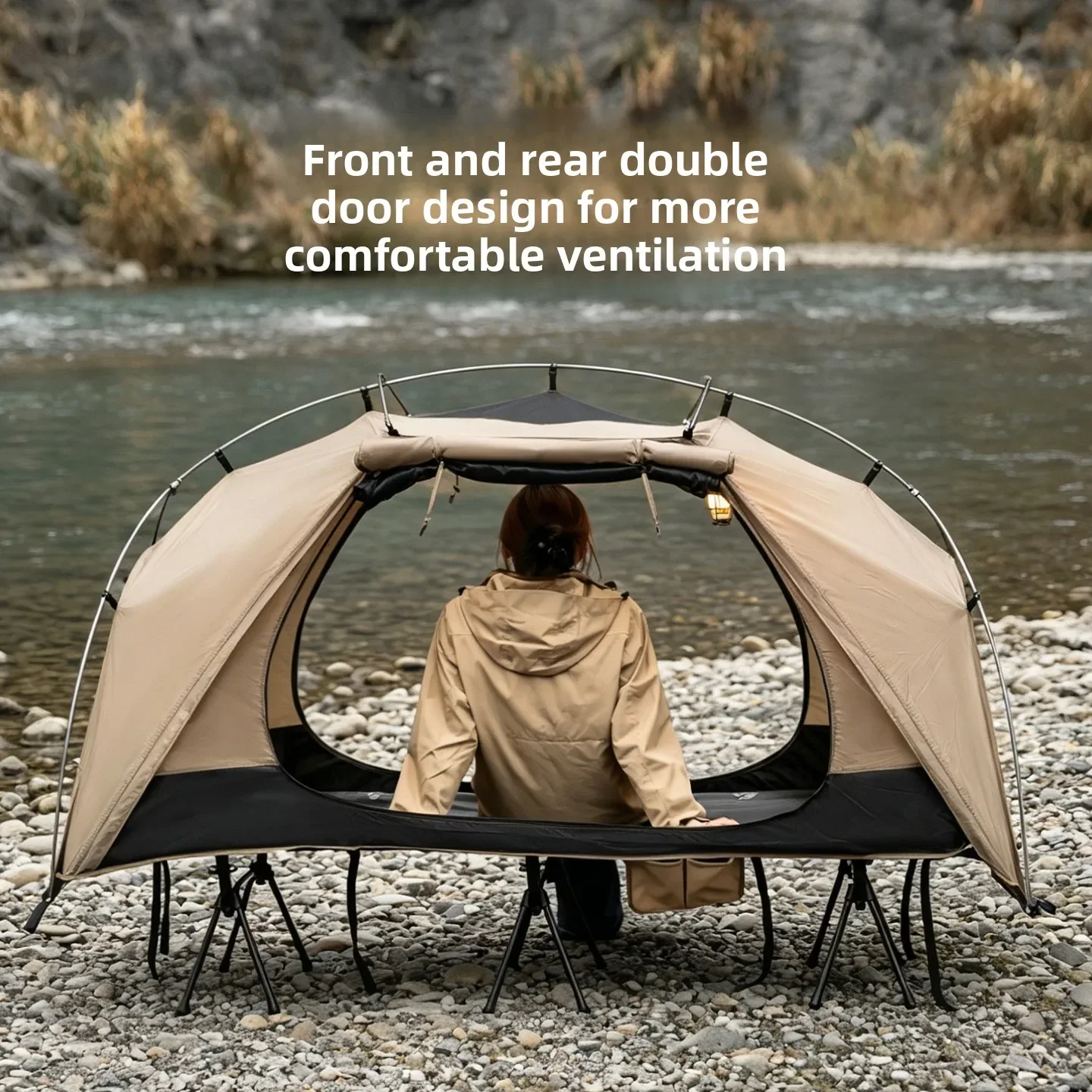 MOUNTAINHIKER Outdoor Camp Bed - Outdoor Camping House avaliação e preço