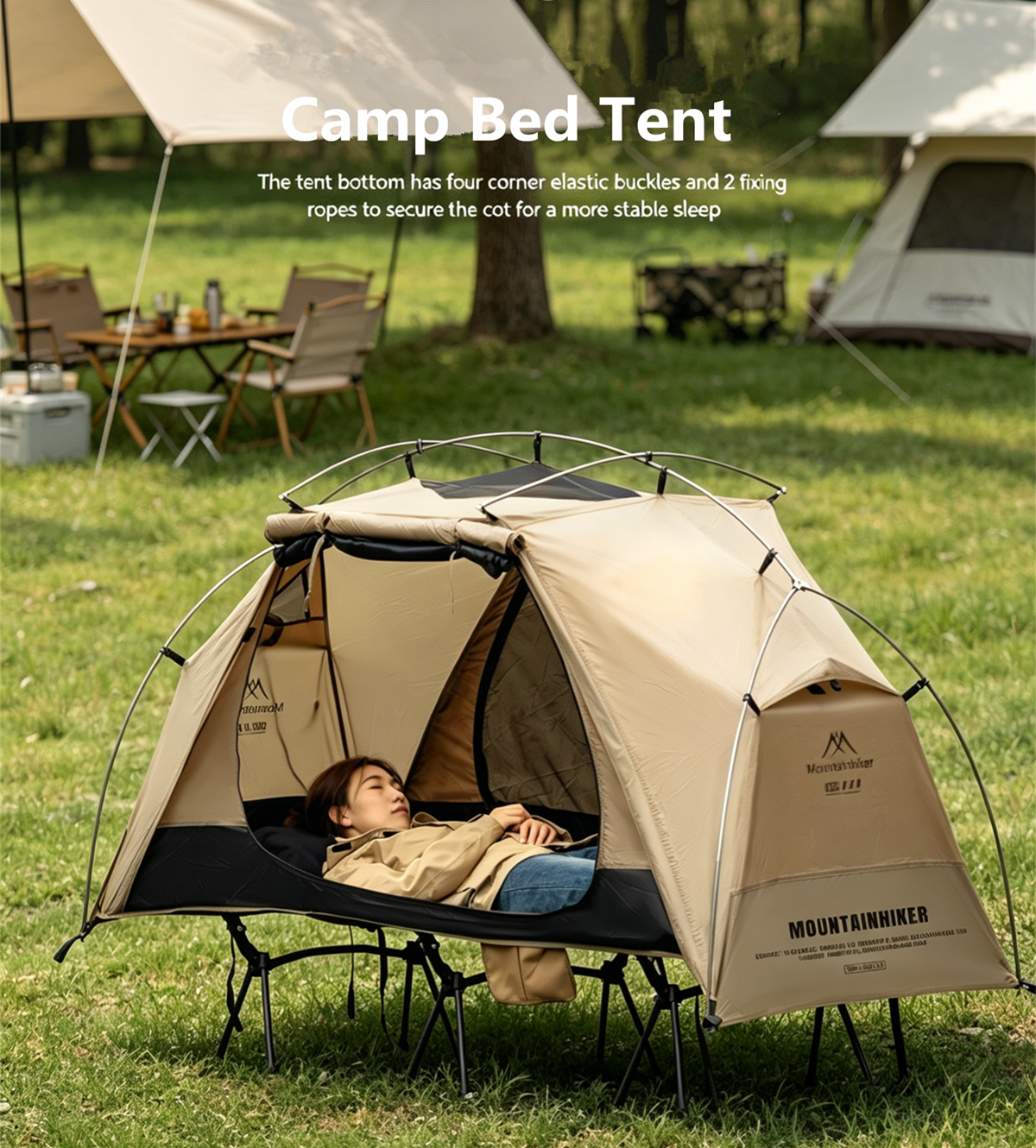 MOUNTAINHIKER Outdoor Camp Bed - Outdoor Camping House avaliação e preço