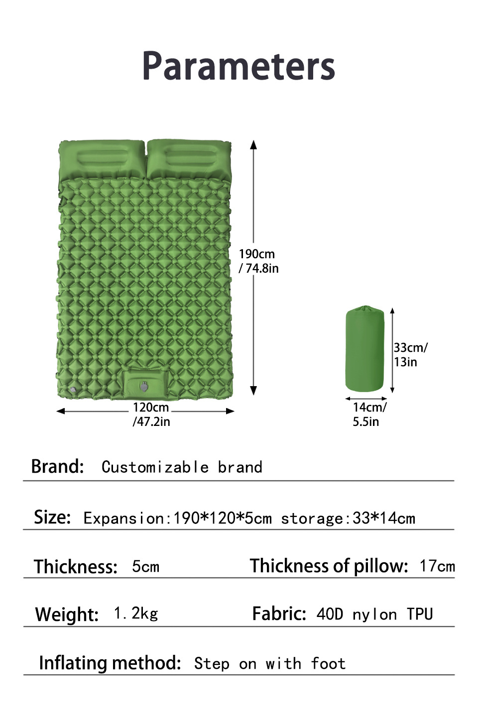 Hot Sale Outdoor Camping Doubl - Outdoor Camping Beds For Sale avaliação e preço