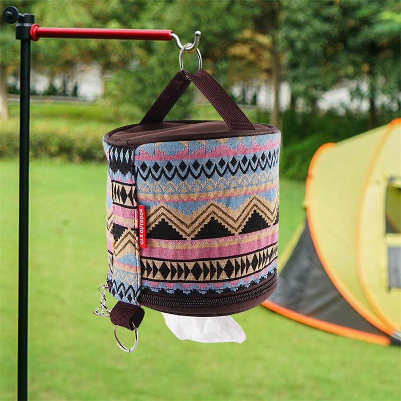 Folding Tissue Box Outdoor Cam - Outdoor Camping Folding Storage Box avaliação e preço