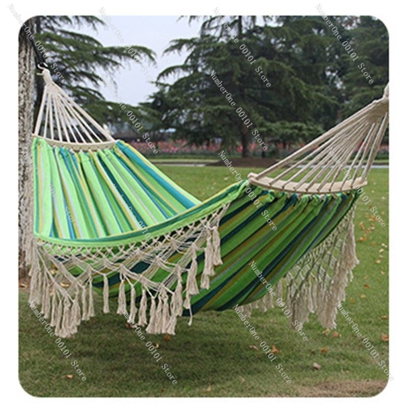 Canvas Double Hammock with Tas - Outdoor Camping Hammock Chair avaliação e preço