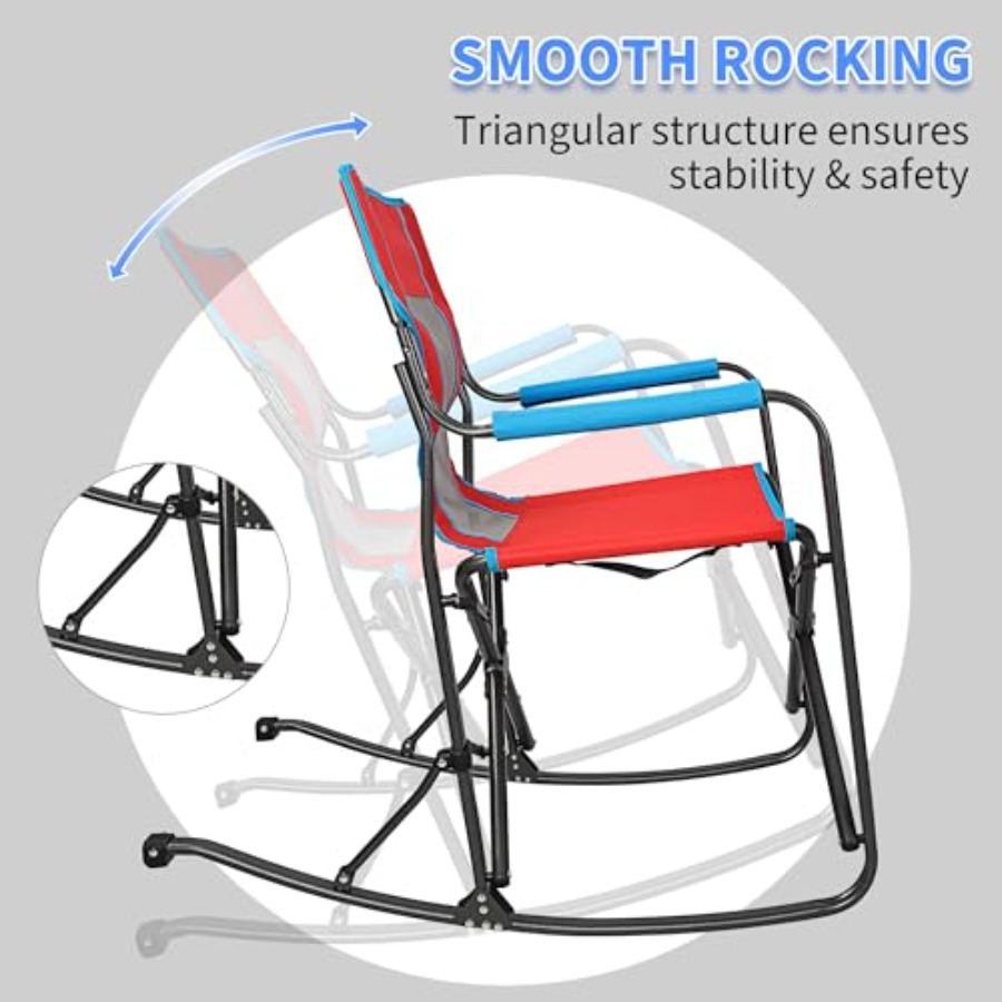Oversized Rocking Camping Chai - Outdoor Camping Rocker avaliação e preço