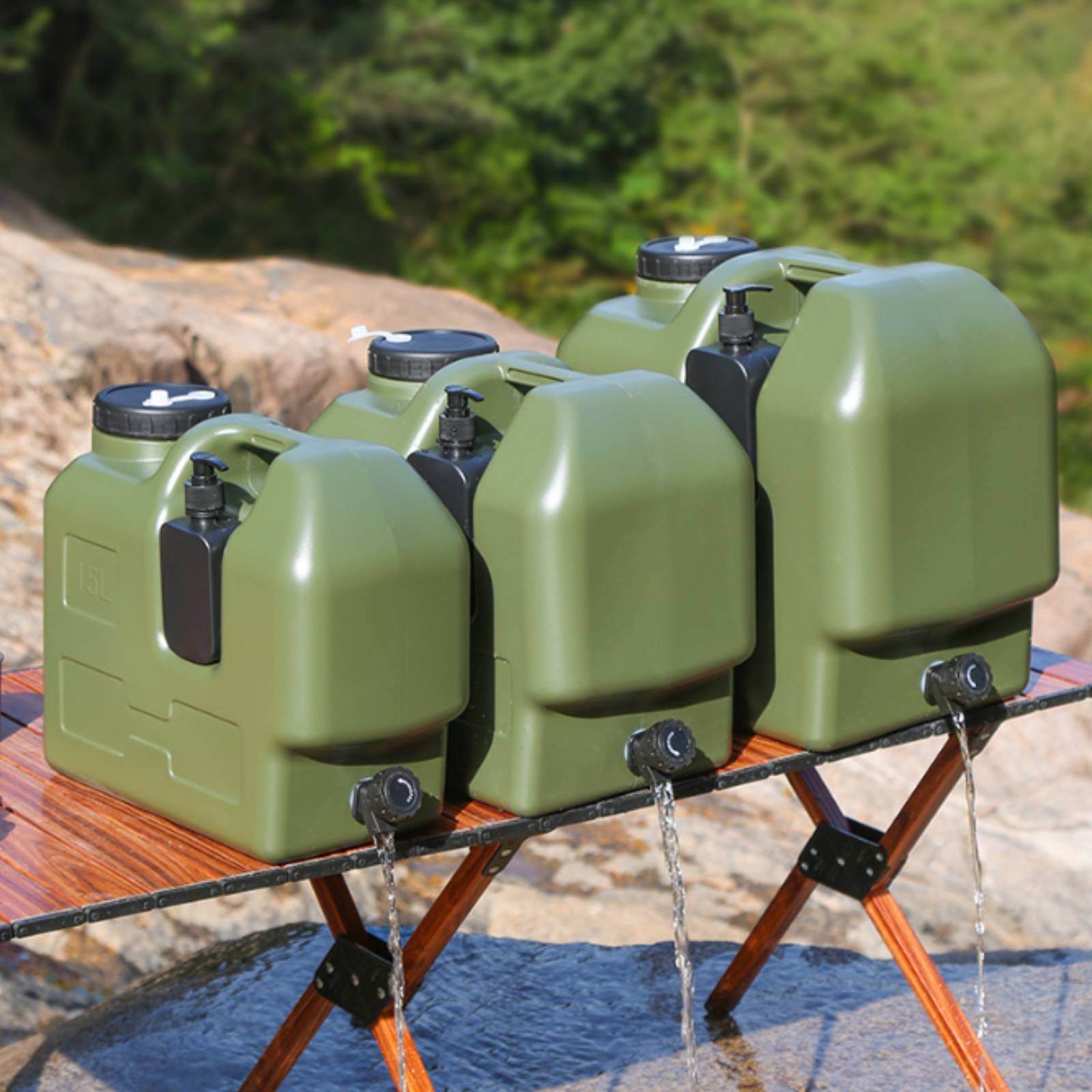 Water Container with Spigot Fo - Outdoor Camping Water Jug avaliação e preço