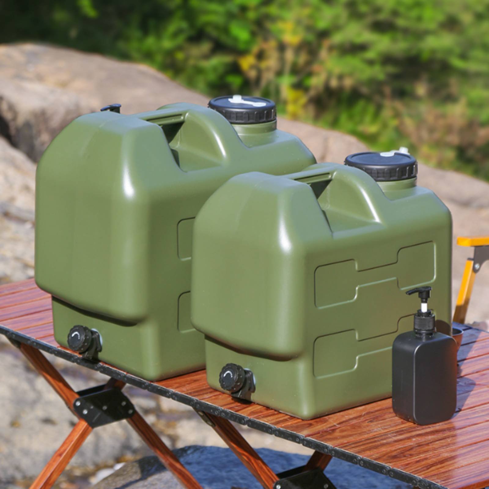 Water Container with Spigot Fo - Outdoor Camping Water Jug avaliação e preço