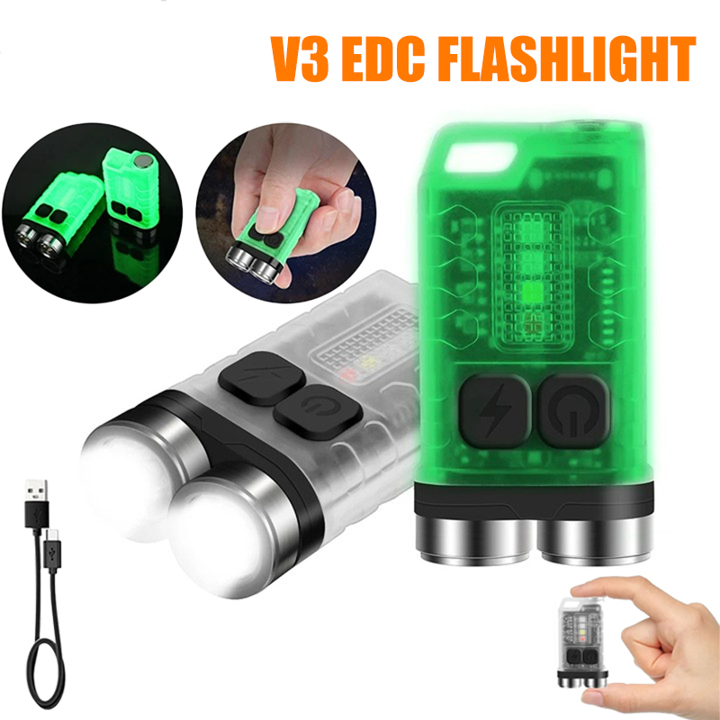 V3 EDC Flashlight Mini Keychai - Outdoor Camping Lantern avaliação e preço