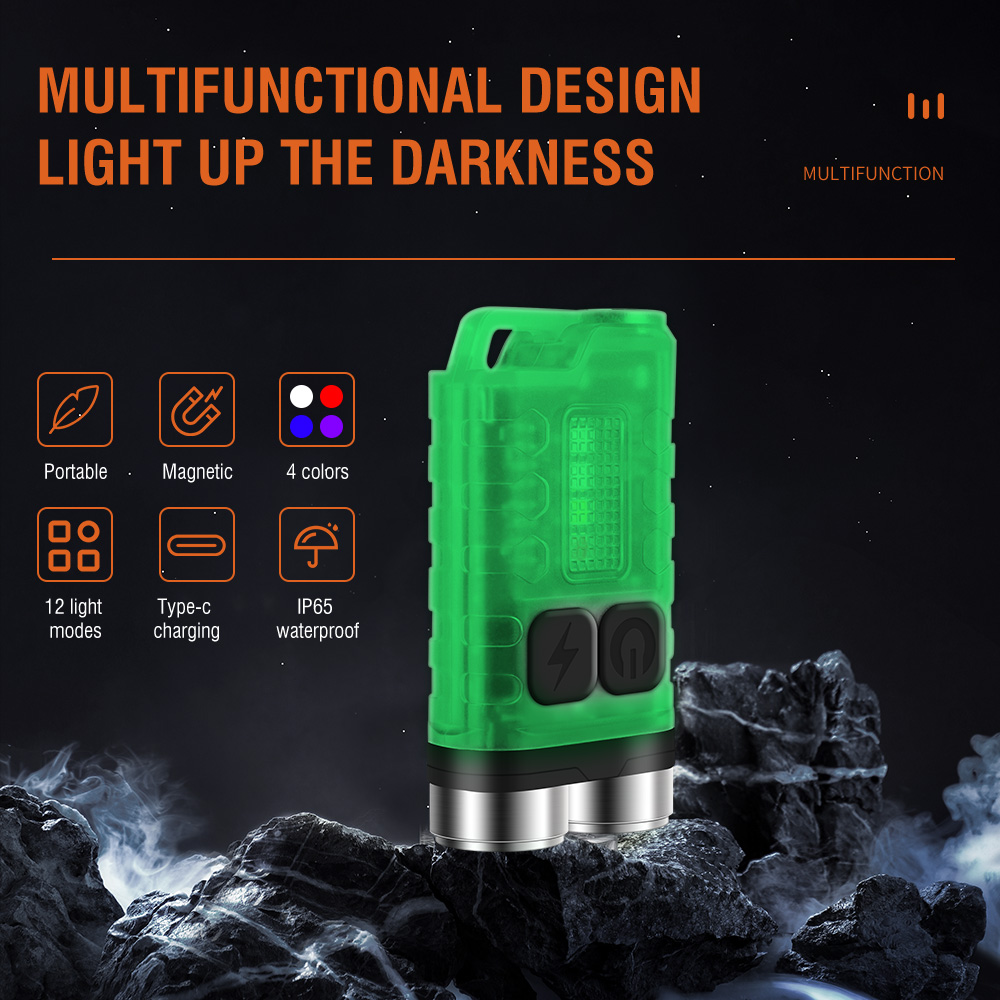 V3 EDC Flashlight Mini Keychai - Outdoor Camping Lantern avaliação e preço
