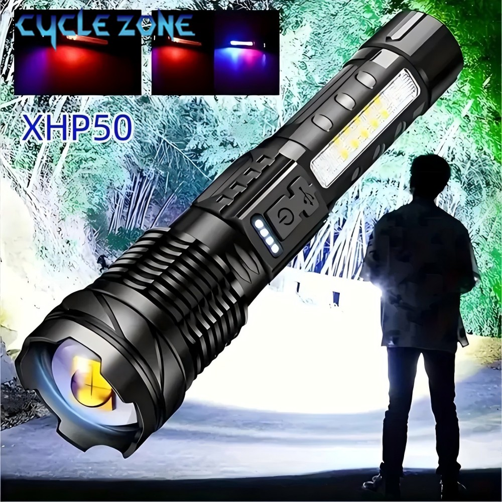 XHP50 Flashlight Zoomable Flas - Outdoor Camping Zone avaliação e preço