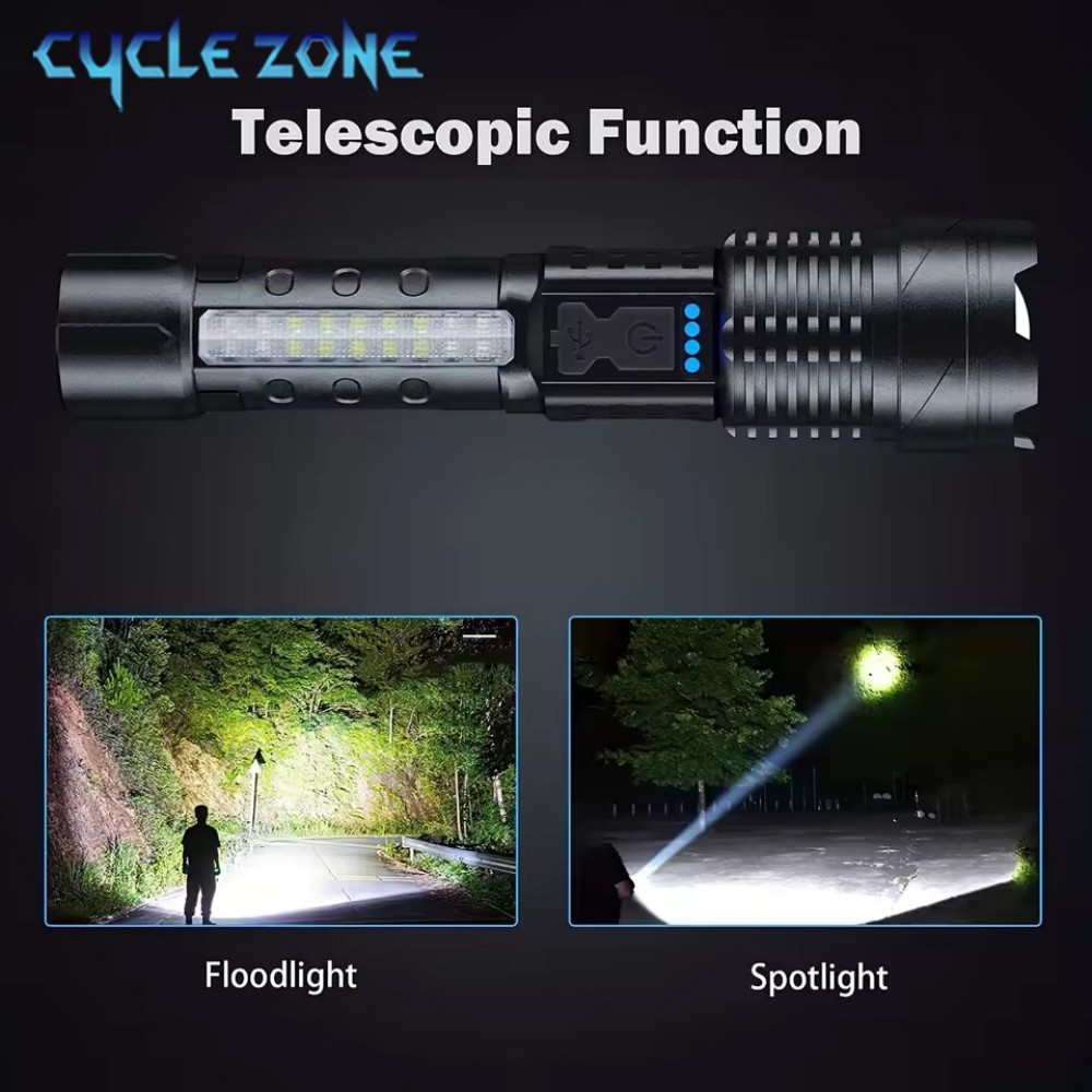 XHP50 Flashlight Zoomable Flas - Outdoor Camping Zone avaliação e preço